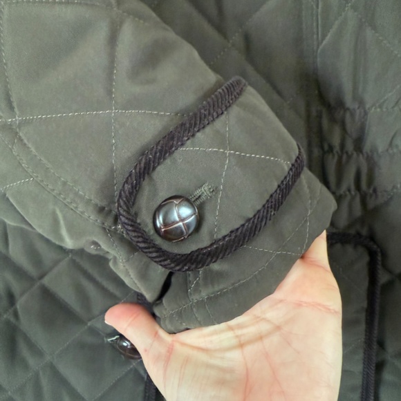 ESPRIT quilted barn jacket with removable hood size L vintage - Picture 6 of 13